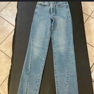 Good American Light Blue Straight Leg Jeans